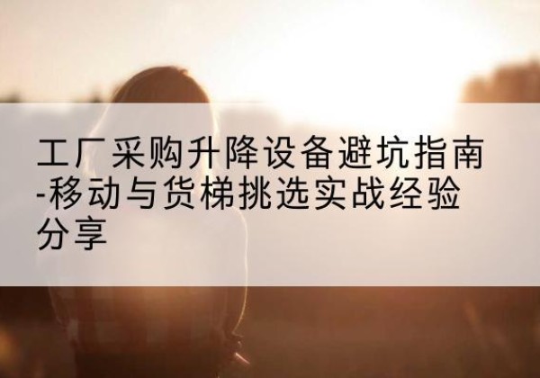 灵山移动式升降机怎么选-工厂采购升降设备避坑指南-移动与货梯挑选实战经验分享